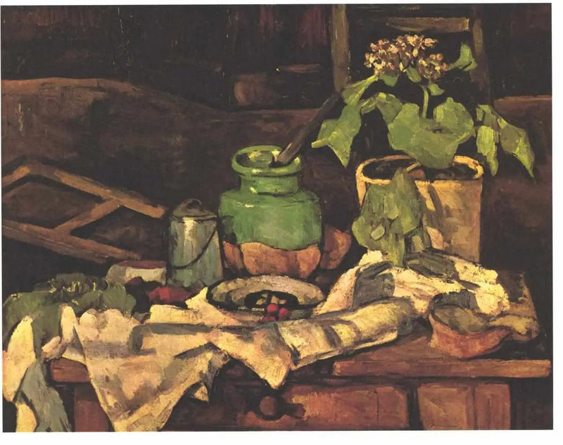 Kukkamaljakko pöydällä - Paul Cézanne