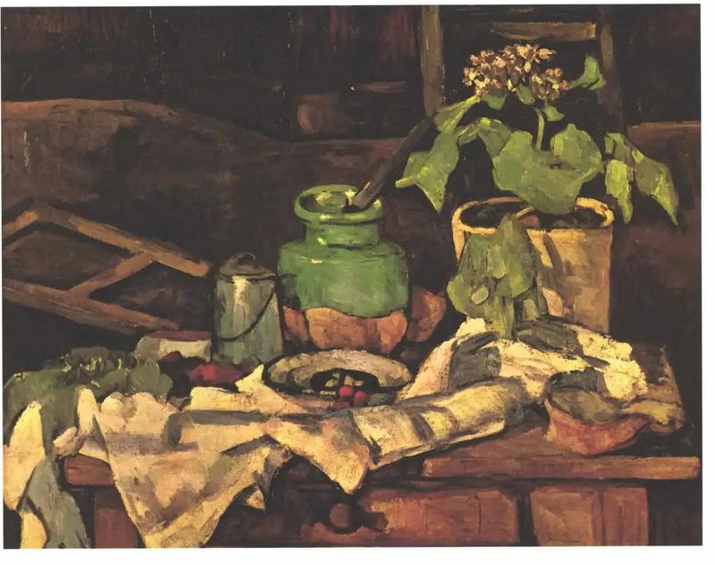 Kukkamaljakko pöydällä - Paul Cézanne