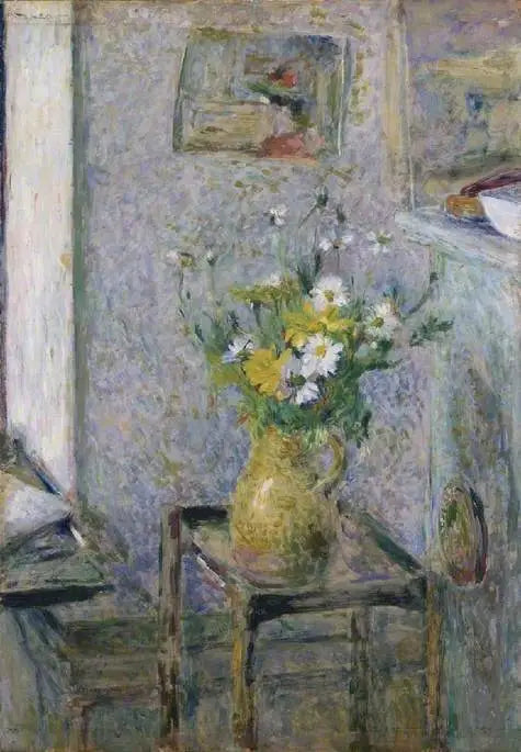 Keraaminen malja ja kukkia - Édouard Vuillard