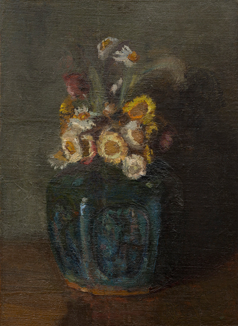 Inkivääripurkki, joka on täynnä krysanteemeja - Vincent van Gogh