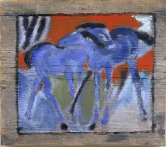 Siniset varsat - Franz Marc