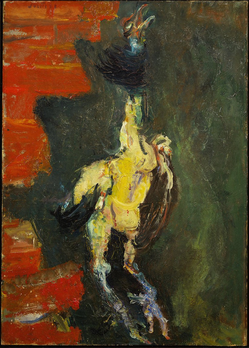 Ripustettu kana tiiliseinää vasten - Chaim Soutine