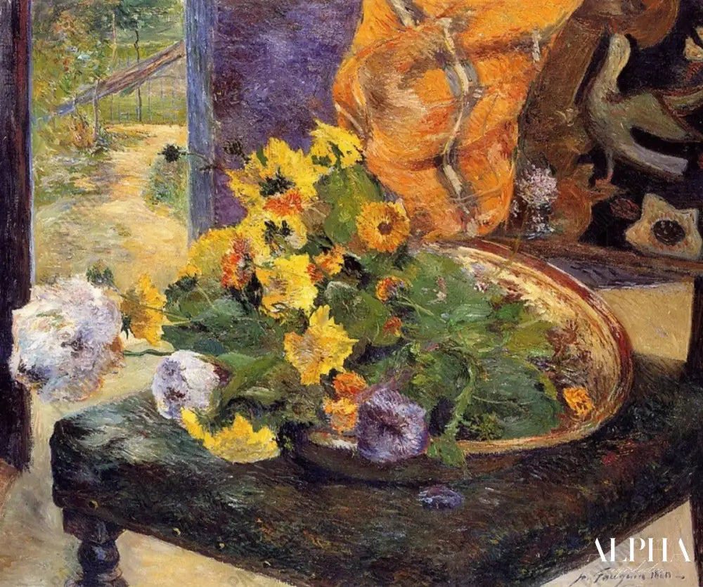 Pour faire un bouquet - Paul Gauguin - Reproductions de tableaux et peintures haut de gamme