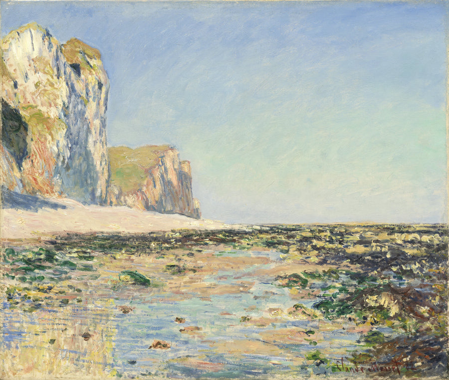 Merenranta ja Pourvillen kallioita aamulla - Claude Monet