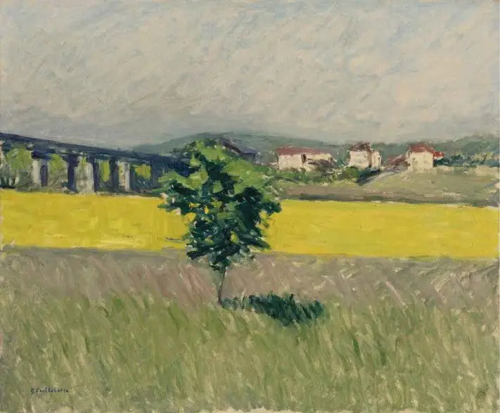 Niitty Argenteuilin sillalla - Gustave Caillebotte
