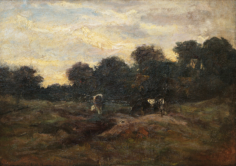 Niitty lehmillä - Vincent van Gogh