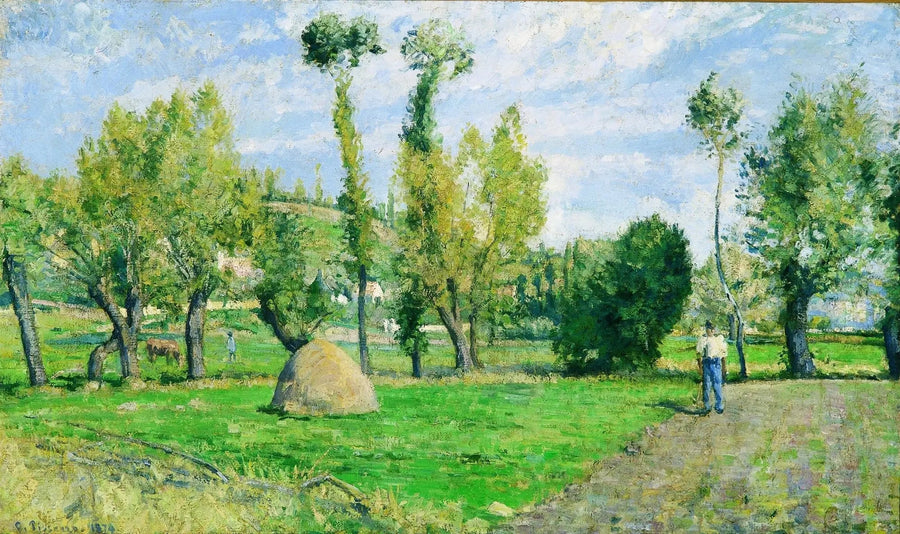 Valhermeilin niityt lähellä Pontoise - Camille Pissarro
