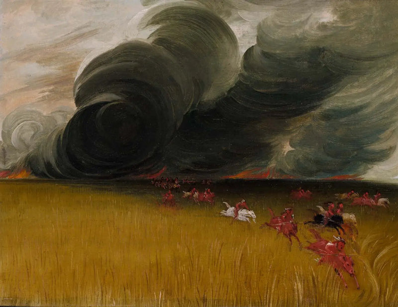 Tulen preeria-alueet - George Catlin