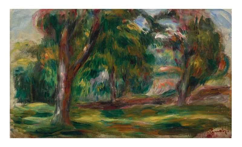 niitty ja puut - Pierre-Auguste Renoir
