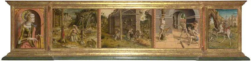 La Madonna della Rondine - Carlo Crivelli - Öljymaalaus uudelleenpainatus