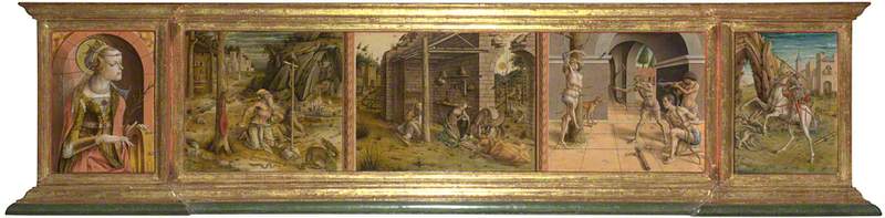 La Madonna della Rondine - Carlo Crivelli - Öljymaalaus uudelleenpainatus