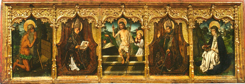 Sainte Engratia Alttaripanelin predella - Bartolomé Bermejo