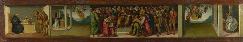 Prédelle : Esther et la vie de saint Jérôme - Luca Signorelli image 1 reproduction de peinture à l’huile