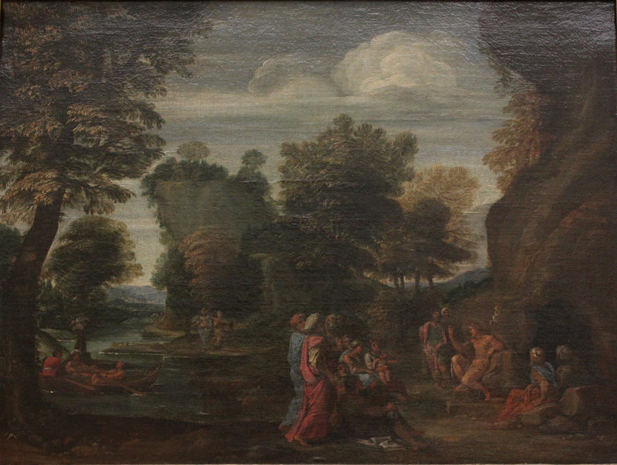 Pyhä Johannes Kastajan saarnaus - Annibale Carracci