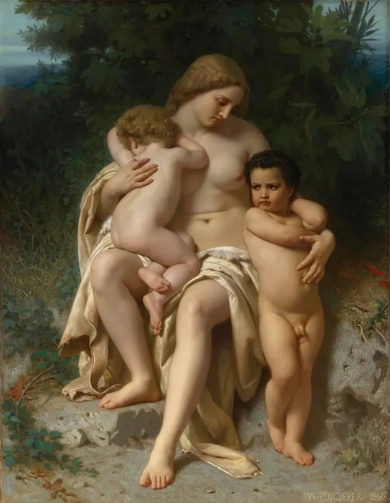 Ensimmäinen riita - Bouguereau