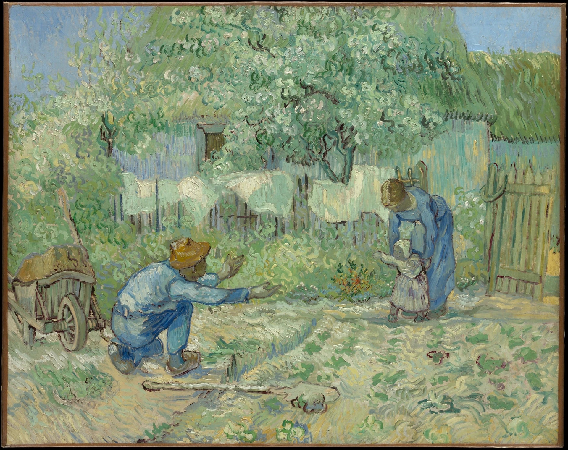 Premiers pas d’après Millet de Vincent van Gogh, Metropolitan Museum of Art, 64.165.2
