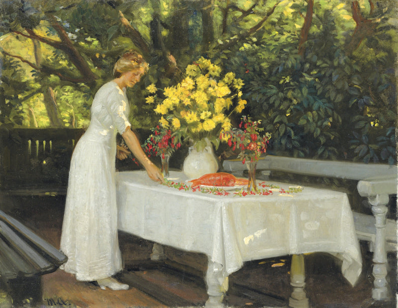 Lounaan valmistaminen. -Michael Peter Ancher