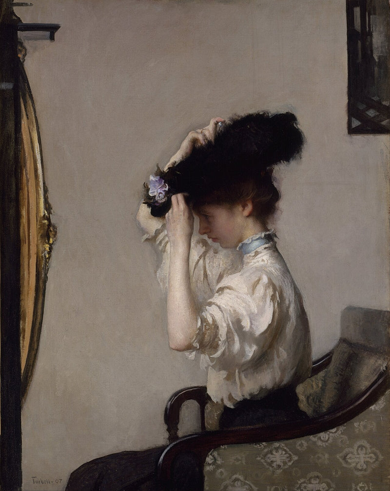 Valmistelu aamuun - Edmund Charles Tarbell
