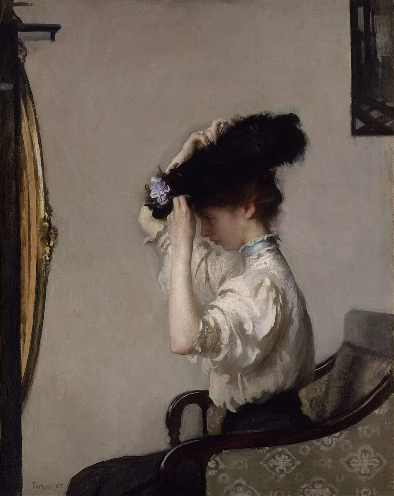 Valmistelu aamuun - Edmund Charles Tarbell