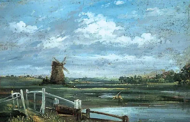 Lähellä Haddonia, Derbyshire (?) - John Constable
