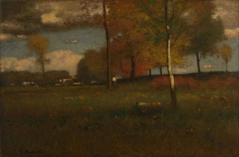 Lähellä kylää, lokakuu - George Inness