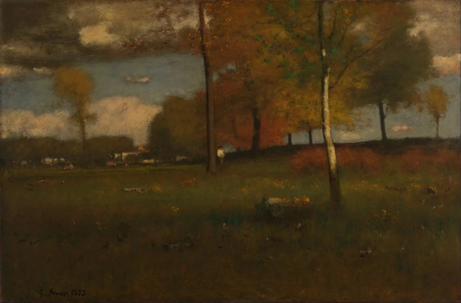Lähellä kylää, lokakuu - George Inness