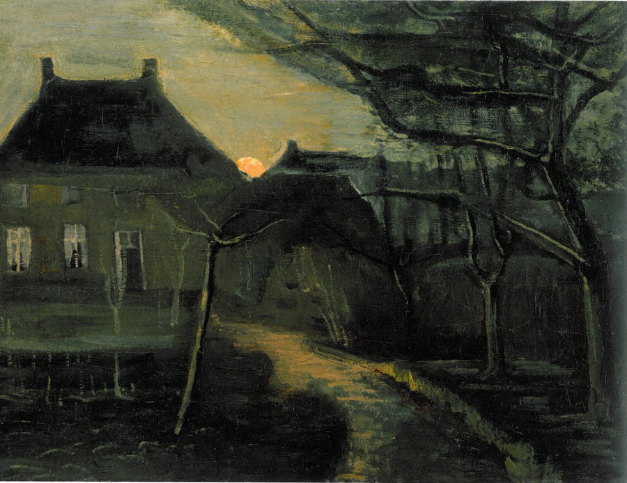 Nuenenin pappila kuutamossa - Vincent van Gogh