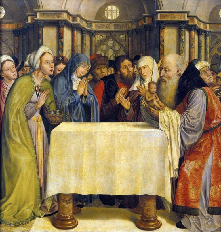 Esittely temppelissä - Quentin Metsys