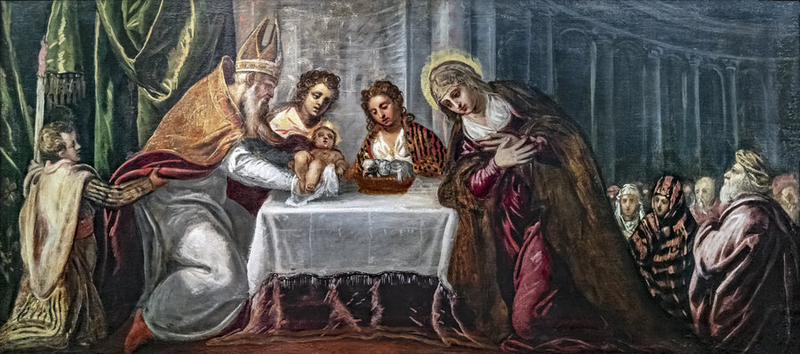Jeesuksen esittely temppelissä - Jacopo Tintoretto