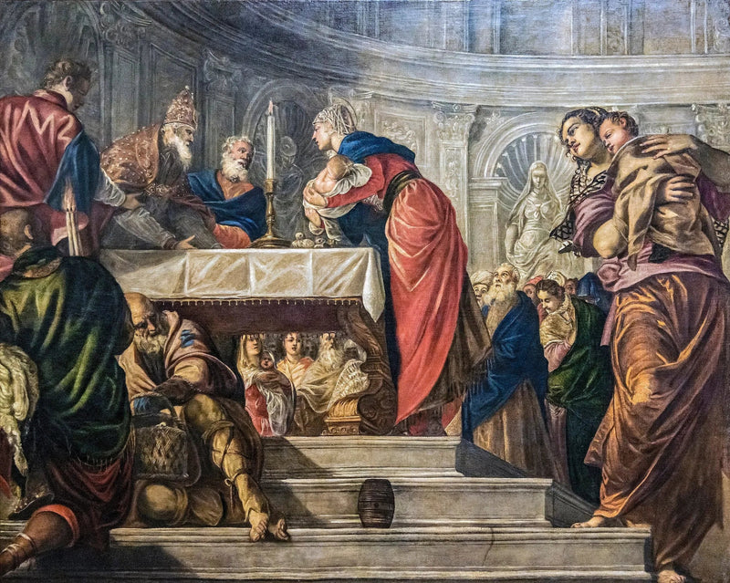 Jeesuksen esittely temppelissä - Jacopo Tintoretto