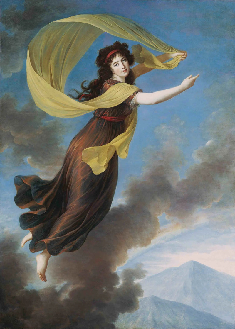Prinzessin Karoline von Liechtenstein (1768-1831), syntynyt von Manderscheidt-Blankenheimin kreivitär roolissa Iris - Élisabeth Vigée Le Brun