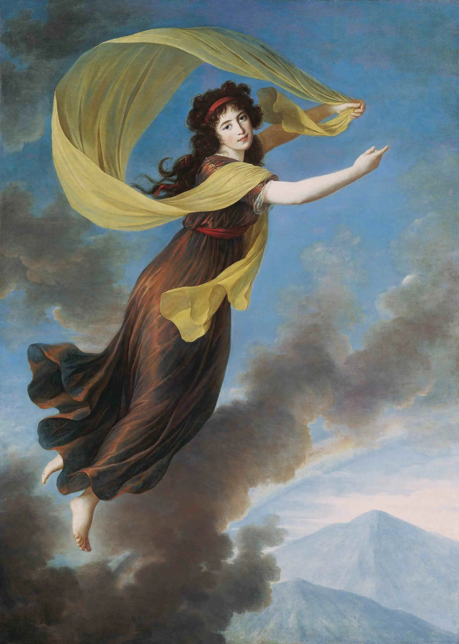 Prinzessin Karoline von Liechtenstein (1768-1831), syntynyt von Manderscheidt-Blankenheimin kreivitär roolissa Iris - Élisabeth Vigée Le Brun