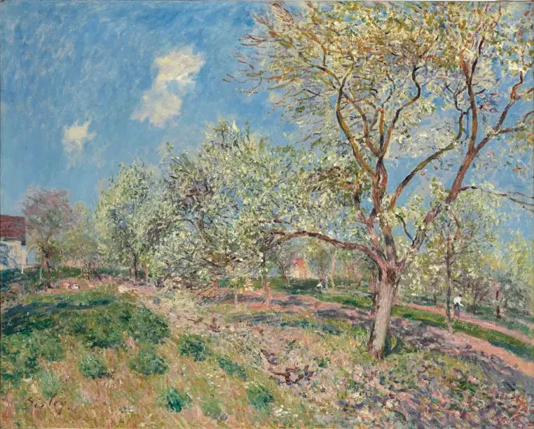 Kevät Veneux'ssa - Alfred Sisley
