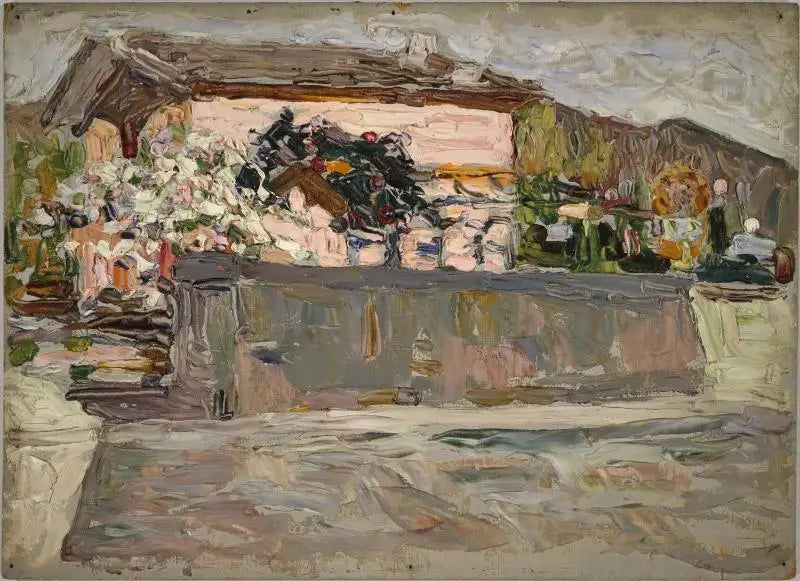 Kevät, Augsburgin ympäristössä - Vassily Kandinsky