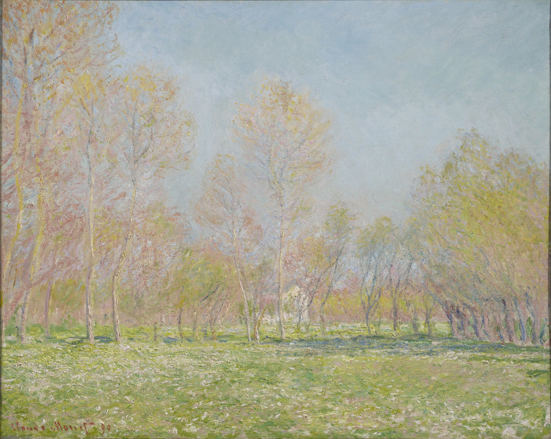 Kevät Giverny W1243:ssa - Claude Monet