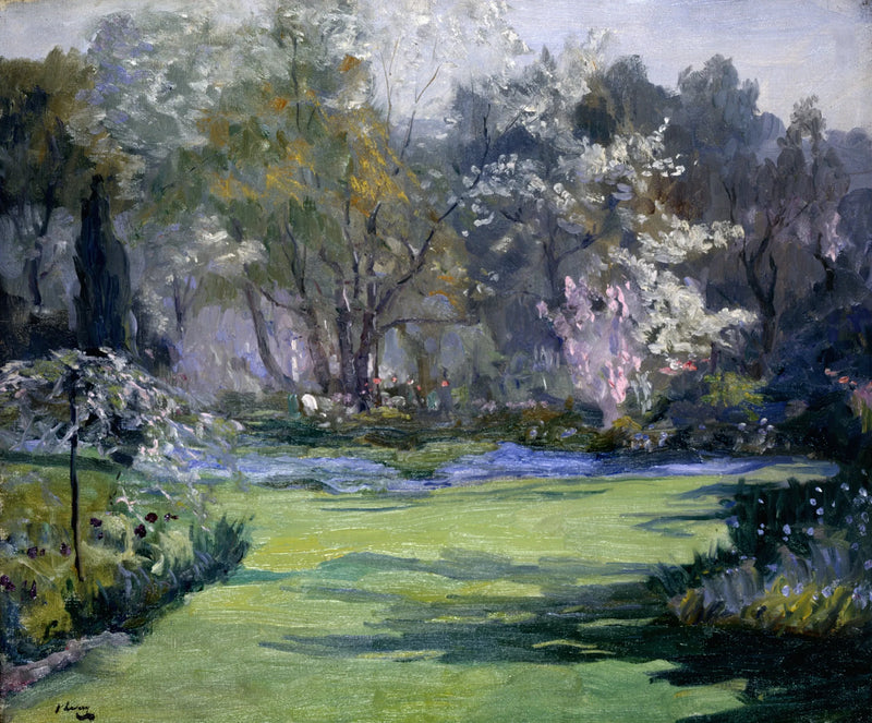 Kevät, puutarha, Villa Sylvia - John Lavery