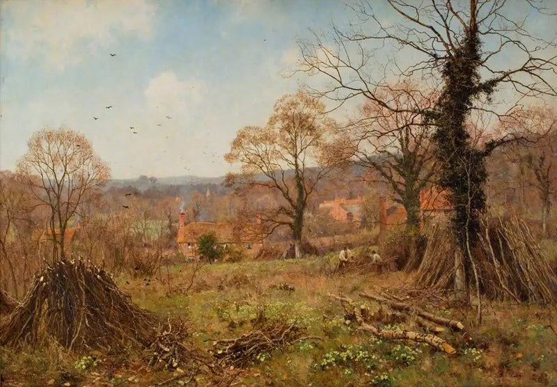 Kevät (Kevään piilopaikka on Primrose Brae) - Edward Wilkins Waite