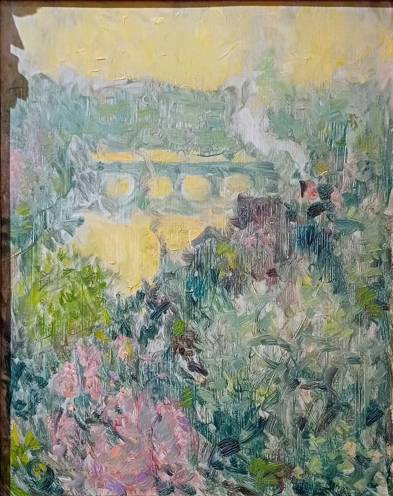 Kevät Seine-joen rannalla - Henri Le Sidaner