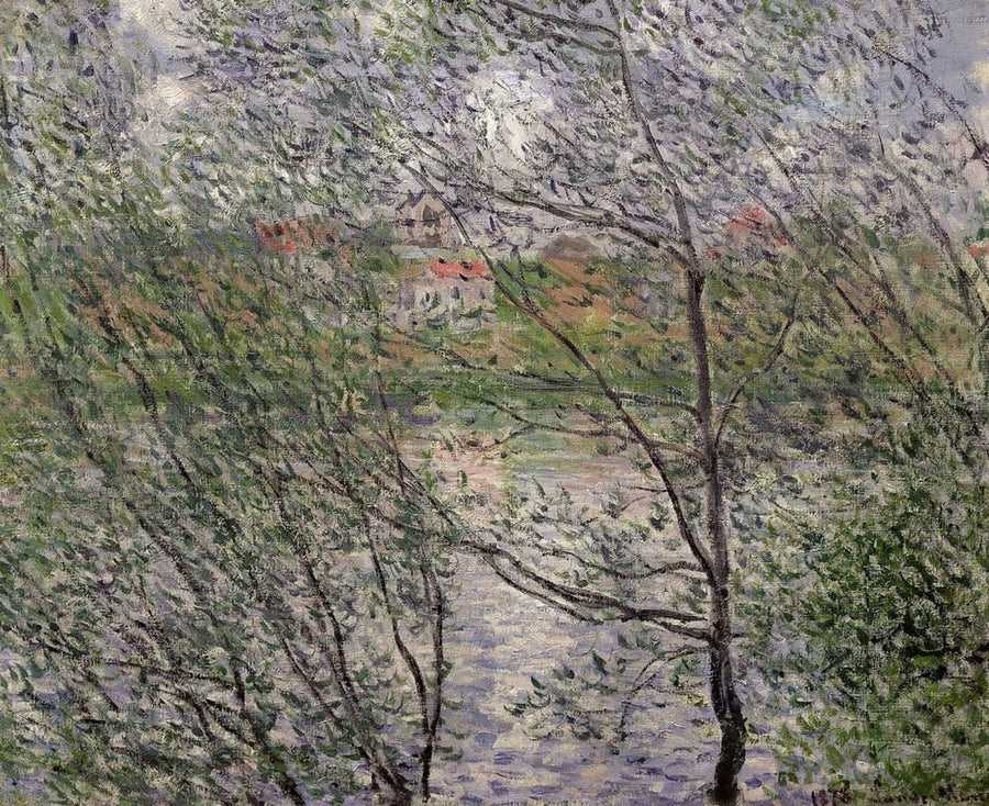 Kevät oksien läpi W455 - Claude Monet