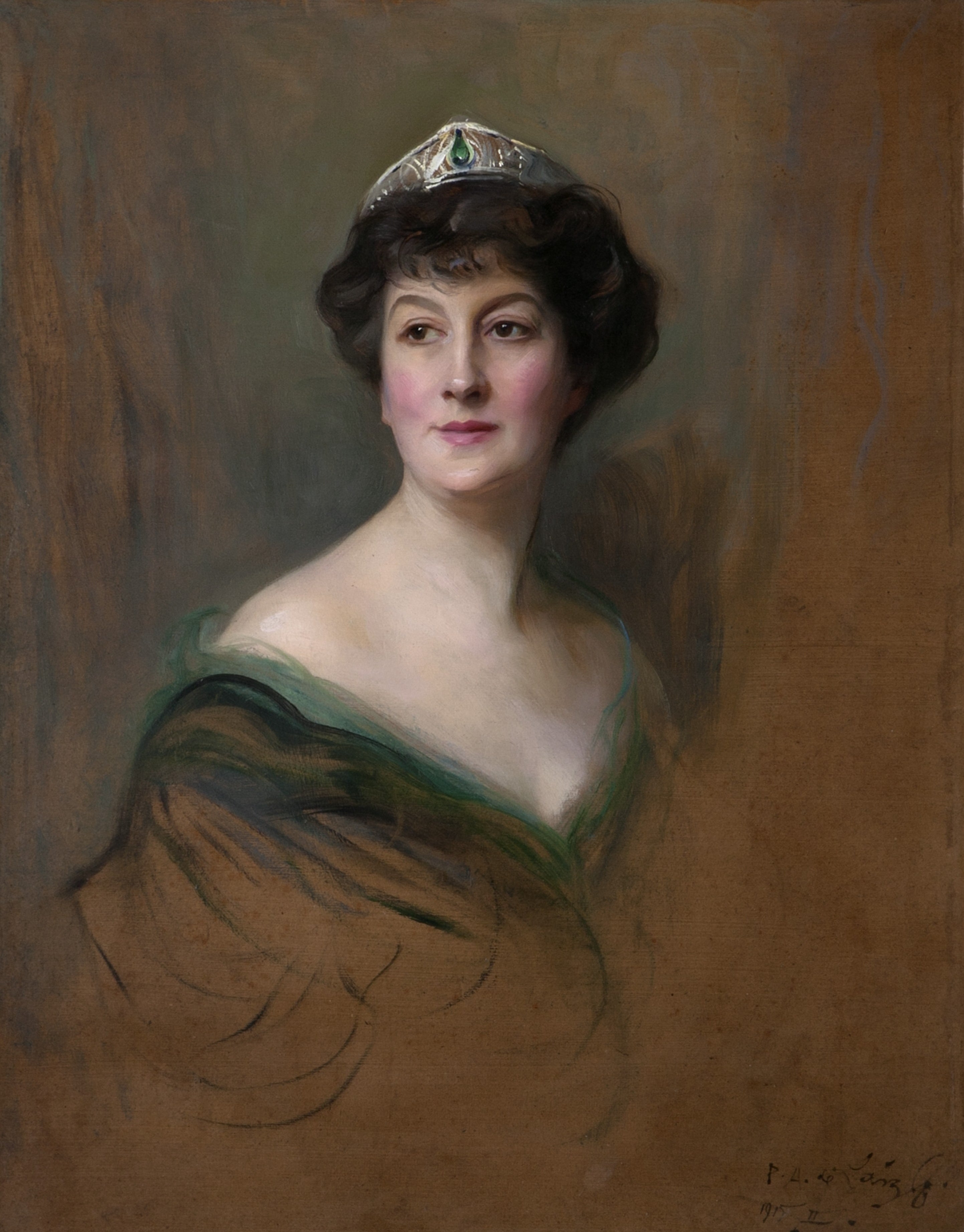 Priscilla, comtesse Annesley (1870–1941) - Philip de László image 1 copie de tableau peinte à la main