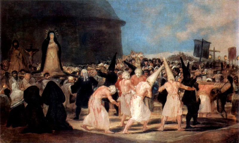 Lippujen kulkue - Francisco de Goya
