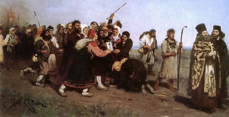 Uskonnollinen kulkue - Ilya Repin