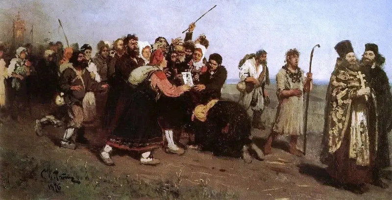 Uskonnollinen kulkue - Ilya Repin