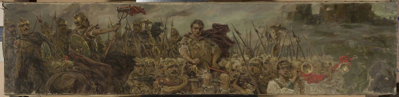 Voittojuhla kulkue taistelun jälkeen - Wilhelm Kotarbiński