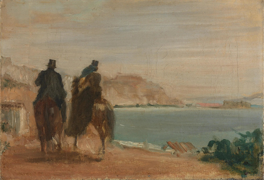 Kävely meren rannalla - Edgar Degas