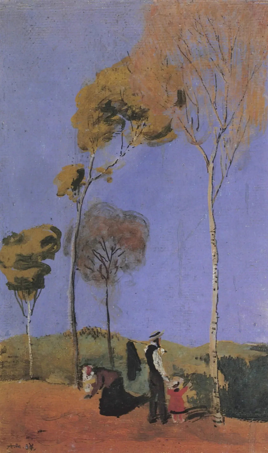 Kävely lapsen kanssa - August Macke
