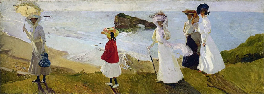 Biarritzin majakävely - Joaquín Sorolla