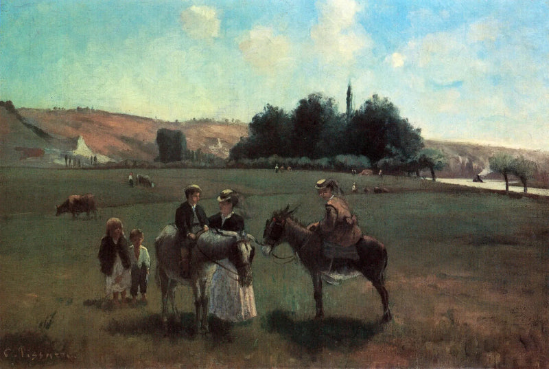 Aasi vaellus La Roche-Guyonissa - Camille Pissarro