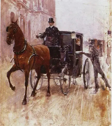Promenadi fiakrista - Jean Béraud
