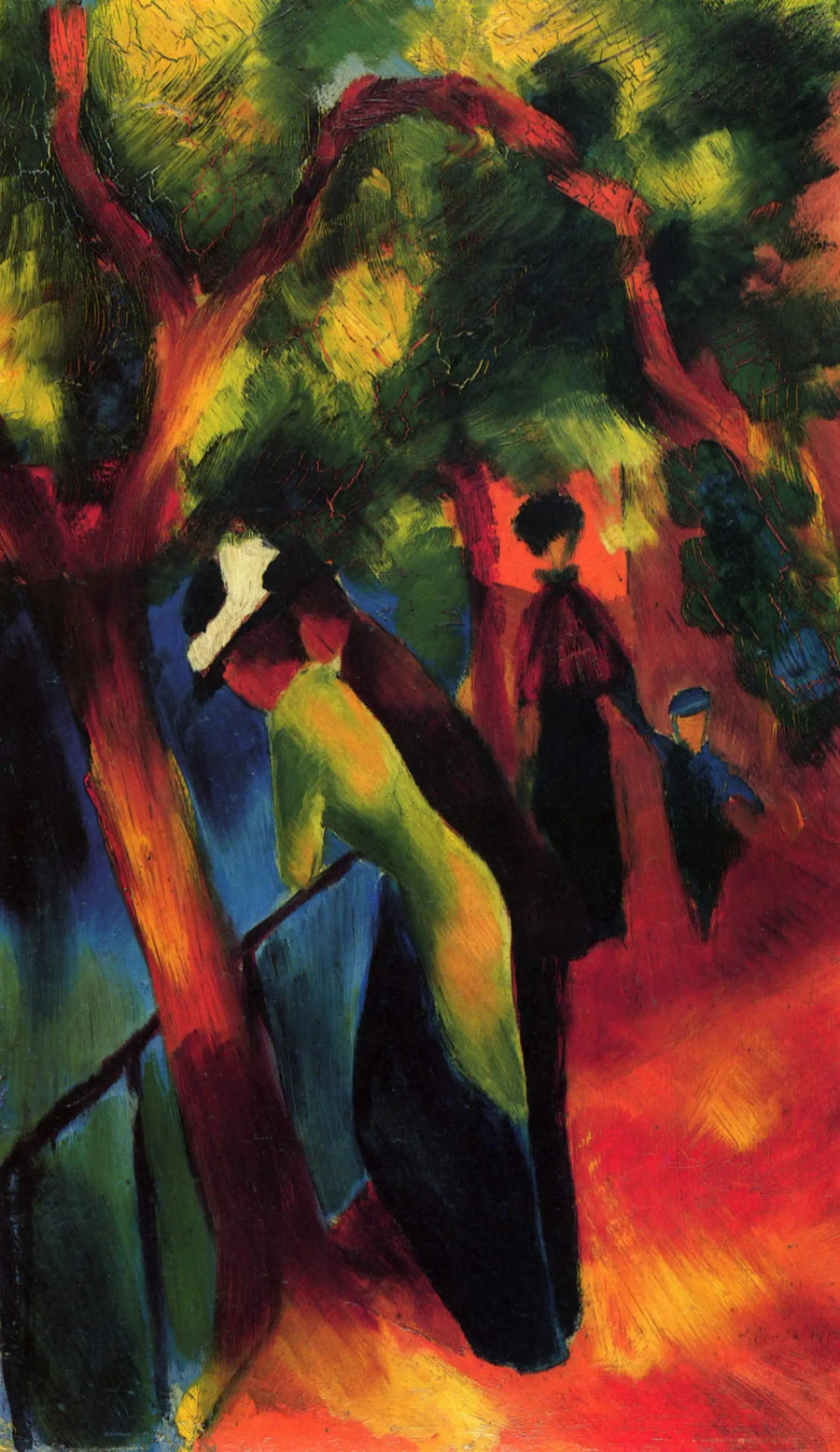Aurinkoinen kävely - August Macke